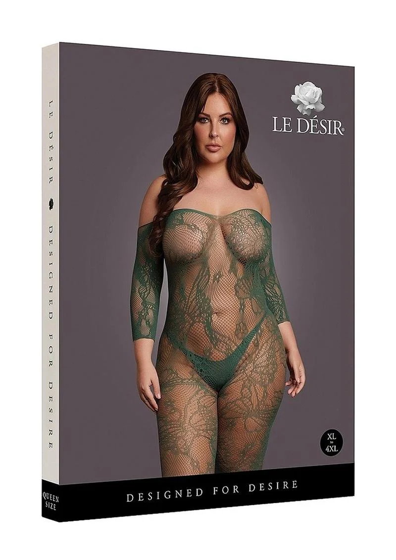 Le Désir Lace Long-Sleeved Bodystocking - Image 7