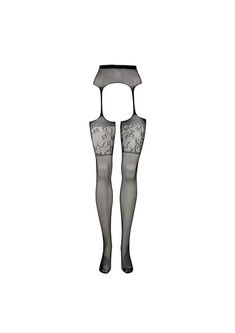 Le Désir Lace Top Garterbelt Stockings One Size - Image 2