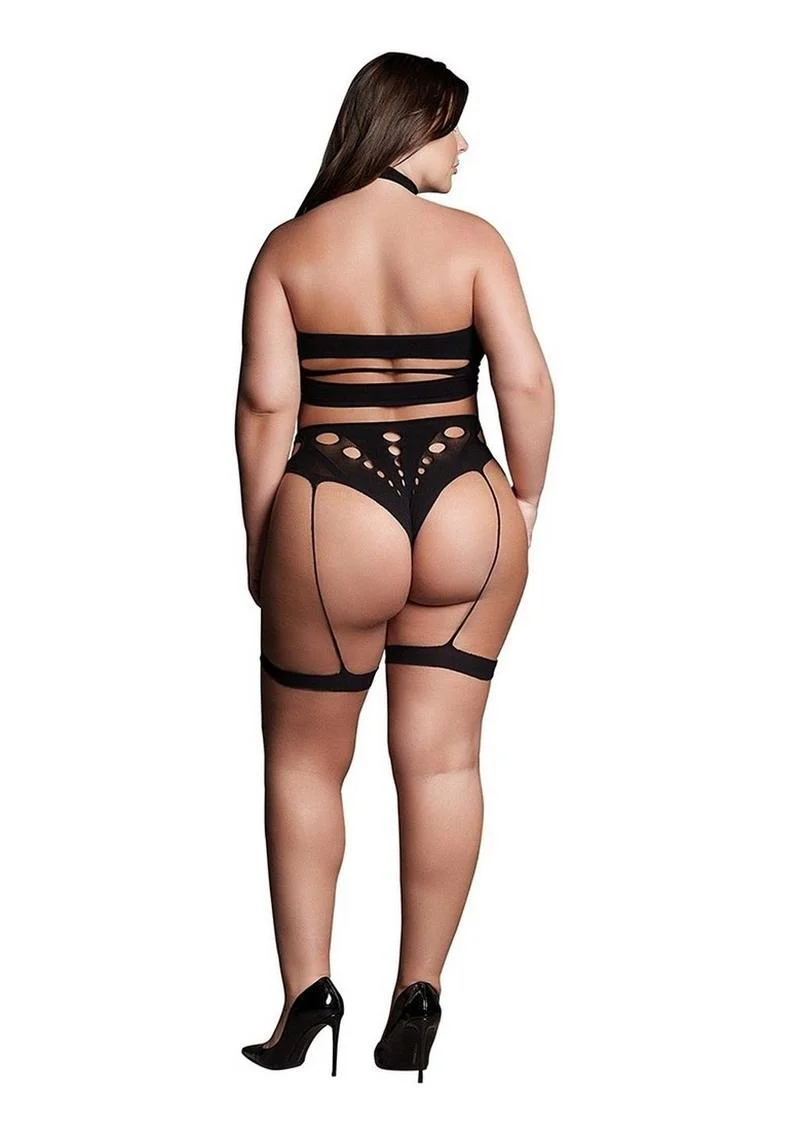 Le Désir Shade Ananke XII Three-Piece Set Choker Bandeau Top and Panty - Image 4