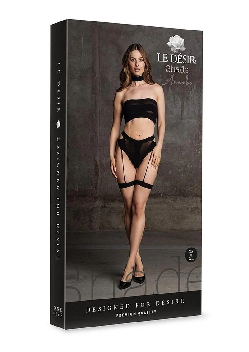 Le Désir Shade Ananke XII Three-Piece Set Choker Bandeau Top and Panty - Image 5