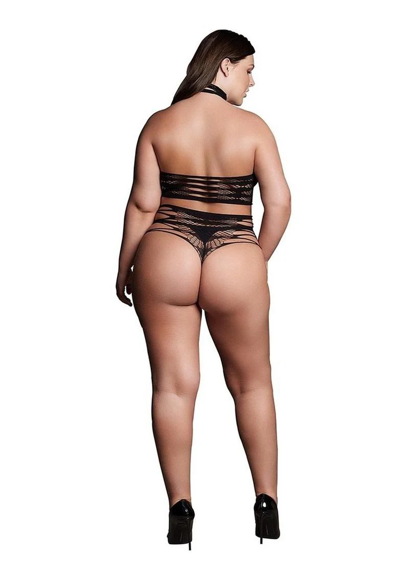 Le Desir Shade Carpo Xlvi Two Piece with Turtleneck, Crop Top and Pantie - Image 4