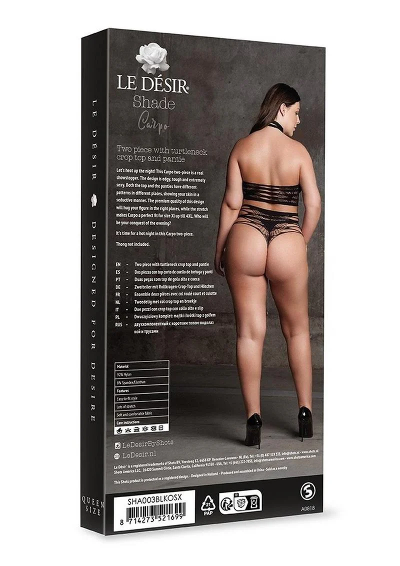 Le Desir Shade Carpo Xlvi Two Piece with Turtleneck, Crop Top and Pantie - Image 5
