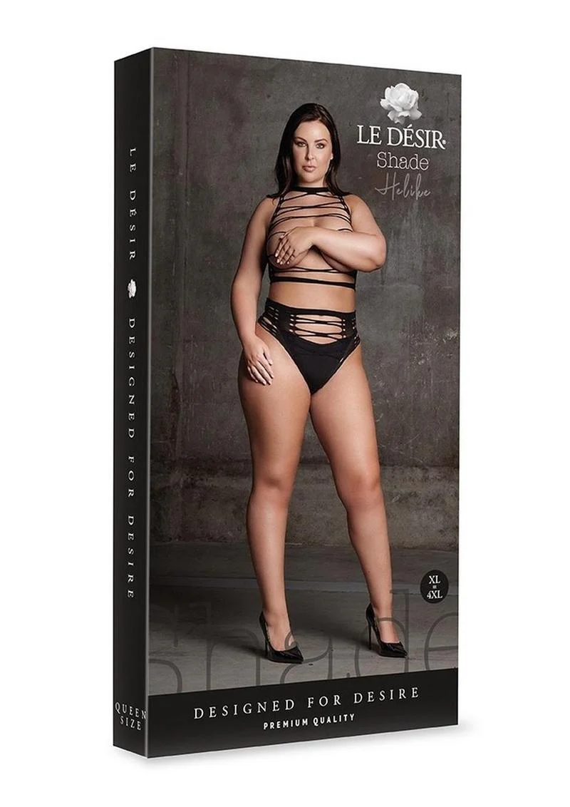 Le Désir Shade Helike XLV Two-Piece Set Open Cups Crop Top And Panty - Image 7