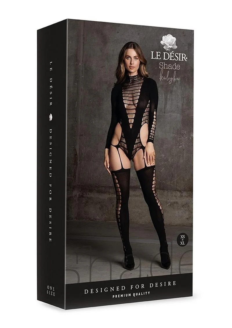 Le Desir Shade Kalyke Bodystocking with Turtleneck - Image 6