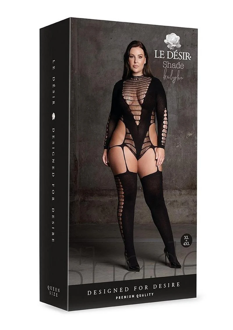 Le Desir Shade Kalyke Bodystocking with Turtleneck - Image 8