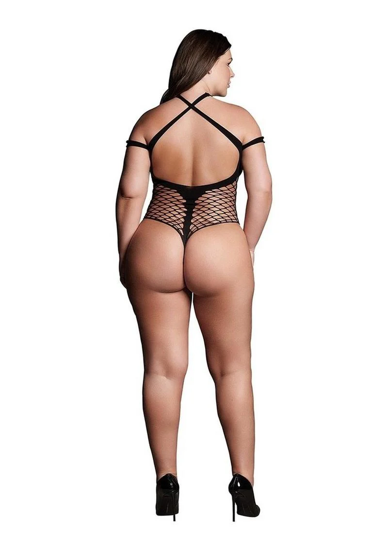 Le Desir Shade Leda Xiii Body with Crossed Neckline and Off Shoulder Straps - Image 4