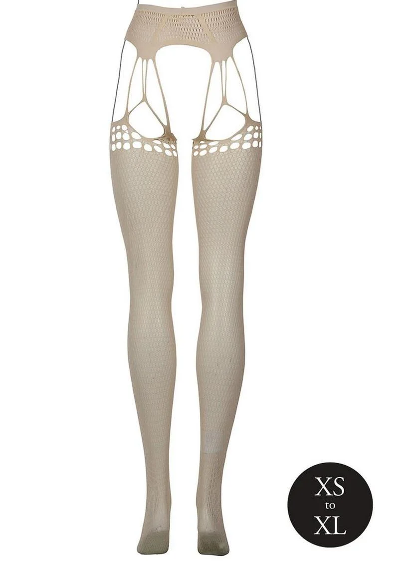 Le Désir Shredded Suspender Pantyhose One Size - Image 10