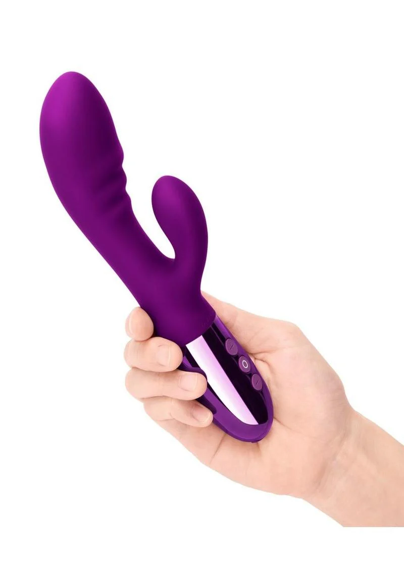 Le Wand Blend  Rose Gold Rechargeable Silicone Rabbit Vibrator - Image 6