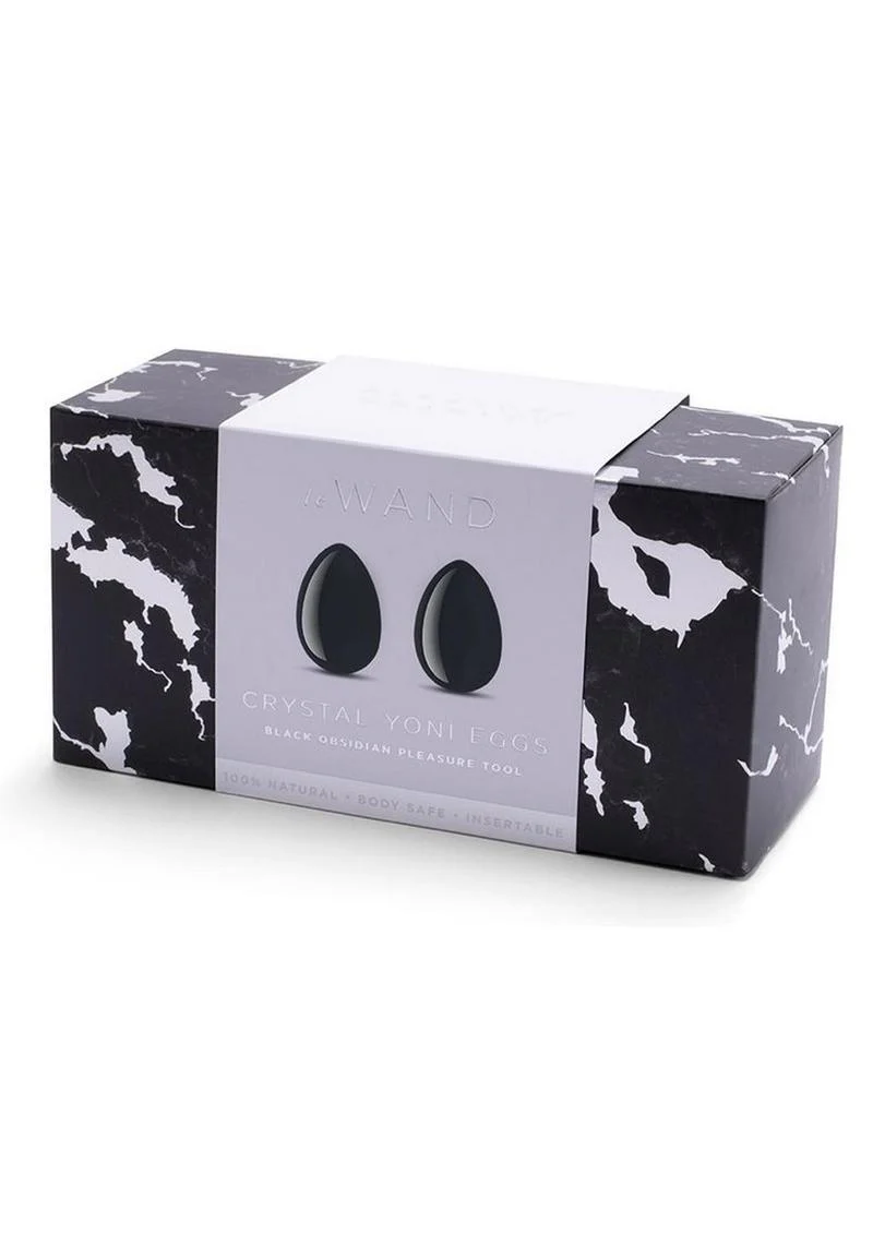 Le Wand Crystal Yoni Eggs Black Obsidian Pleasure Tool - Image 4