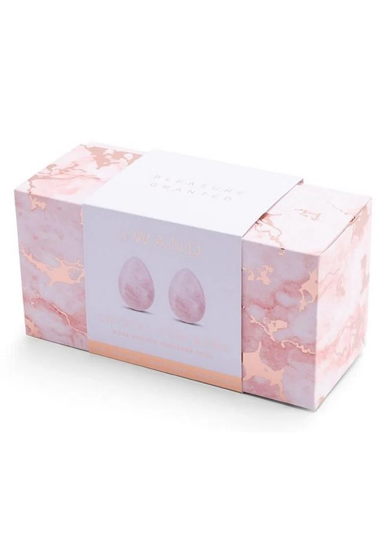 LE WAND Crystal Yoni Eggs Rose Quartz Kegel Balls - Image 4