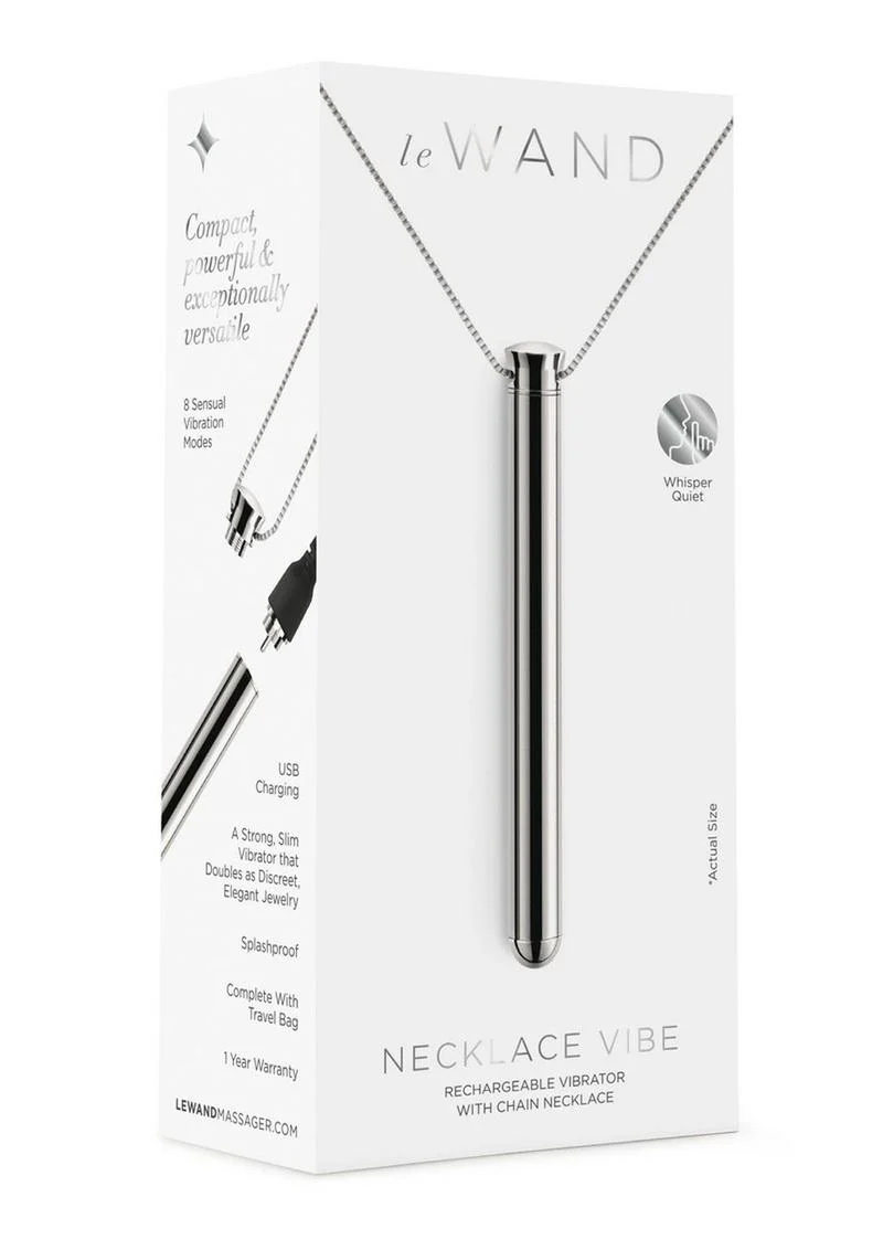 Le Wand Necklace Vibe Rechargeable Silicone Vibrator - Image 13