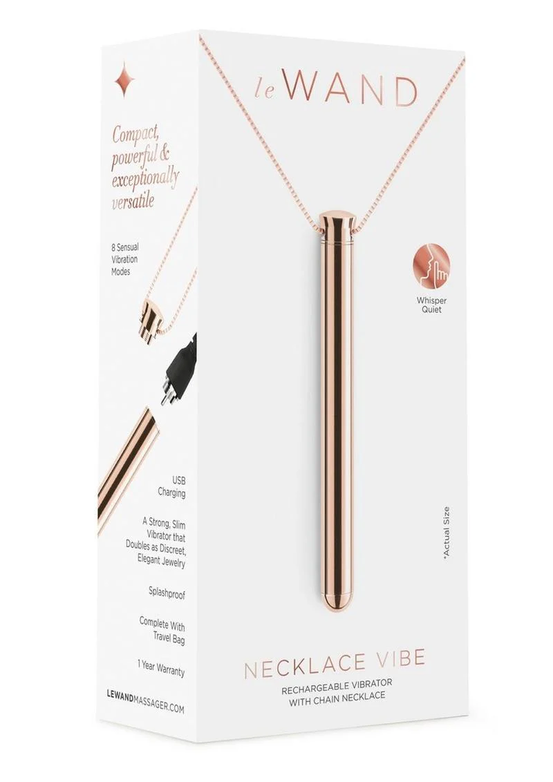 Le Wand Necklace Vibe Rechargeable Silicone Vibrator - Image 14
