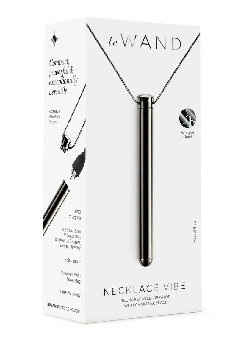Le Wand Necklace Vibe Rechargeable Silicone Vibrator - Image 16