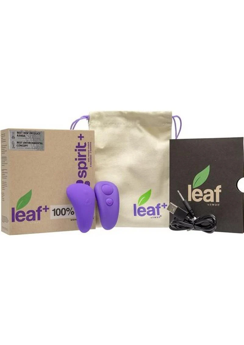 Leaf Spirit Plus Silicone Rechargeable Panty Vibe with Remote Control - Image 3