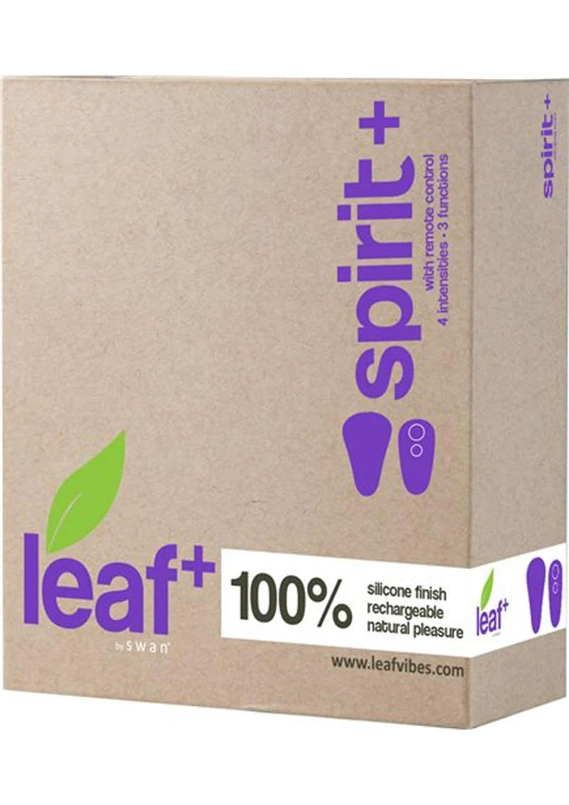 Leaf Spirit Plus Silicone Rechargeable Panty Vibe with Remote Control - Image 4