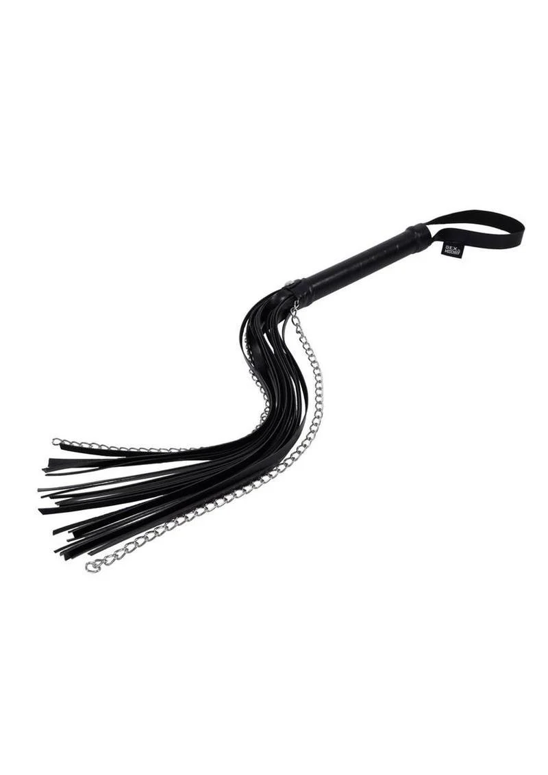 Leather Flogger with Chain - Image 2