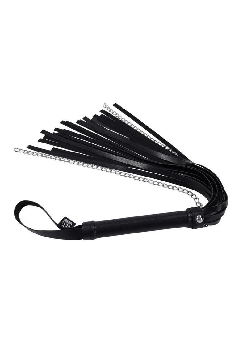 Leather Flogger with Chain - Image 3