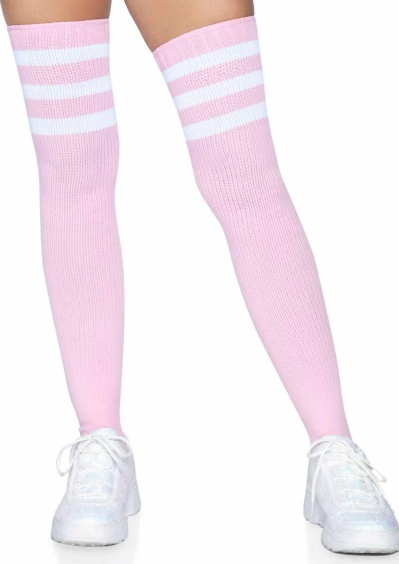 Leg Avenue Athlete Thigh High 3 Stripe Top - Image 5