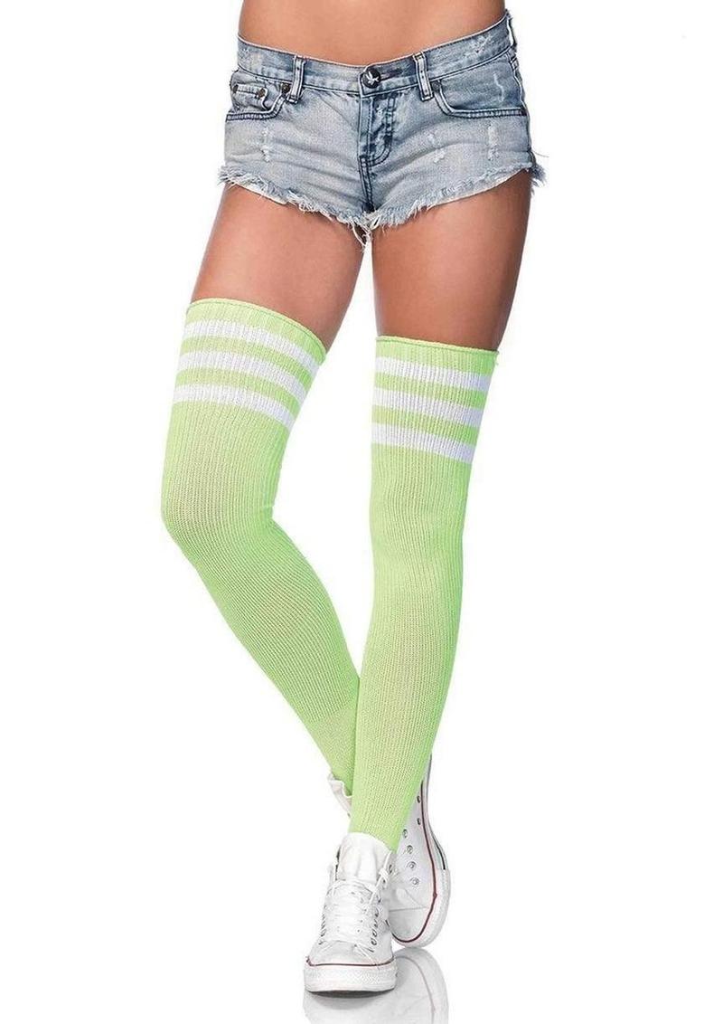Leg Avenue Athlete Thigh High With Stripe Top - Image 3