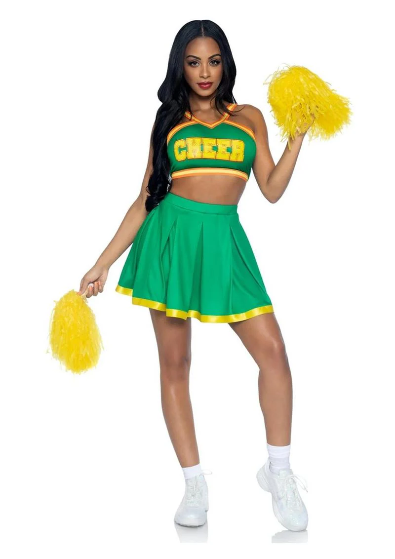 Leg Avenue Bring It Baddie Set - Cheer Top & Skirt - Image 3