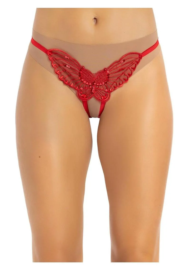 Leg Avenue Butterfly Crotchless Lingerie - Image 4