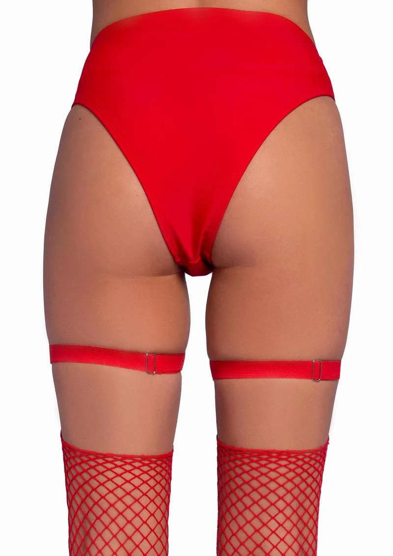 Leg Avenue Dual Strap Thigh High Garter - Image 2