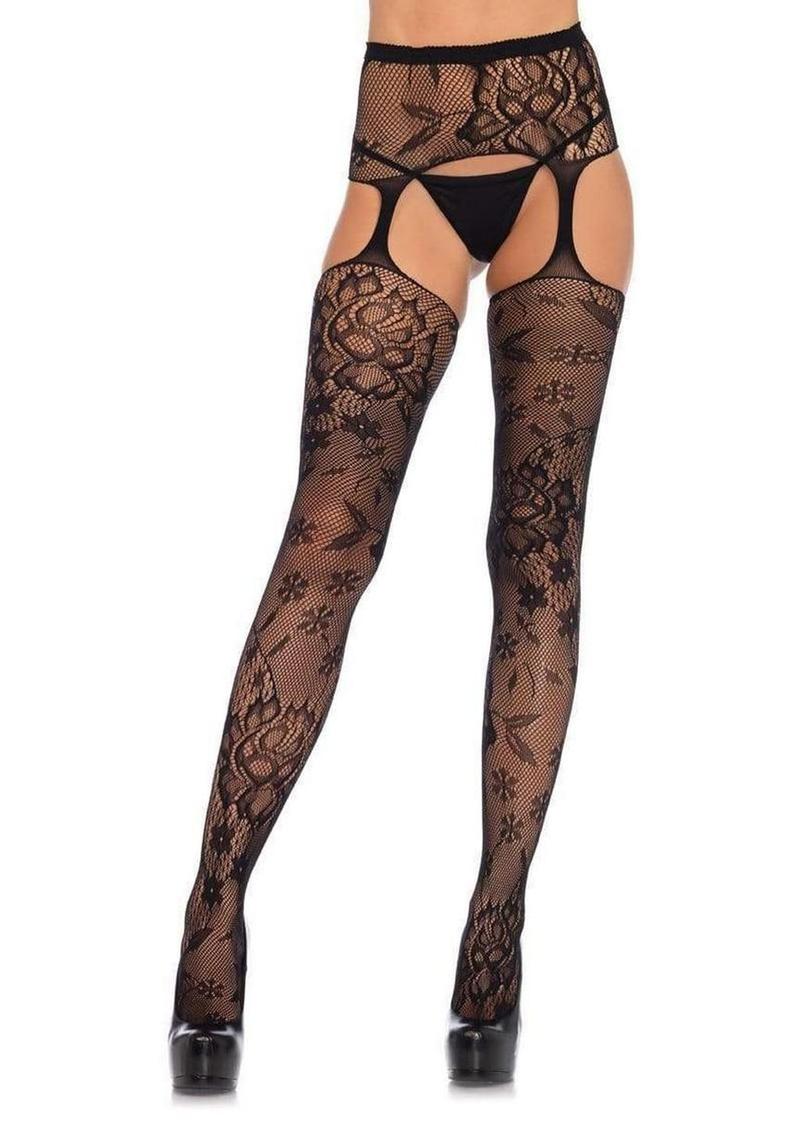 Leg Avenue Floral Lace Stockings