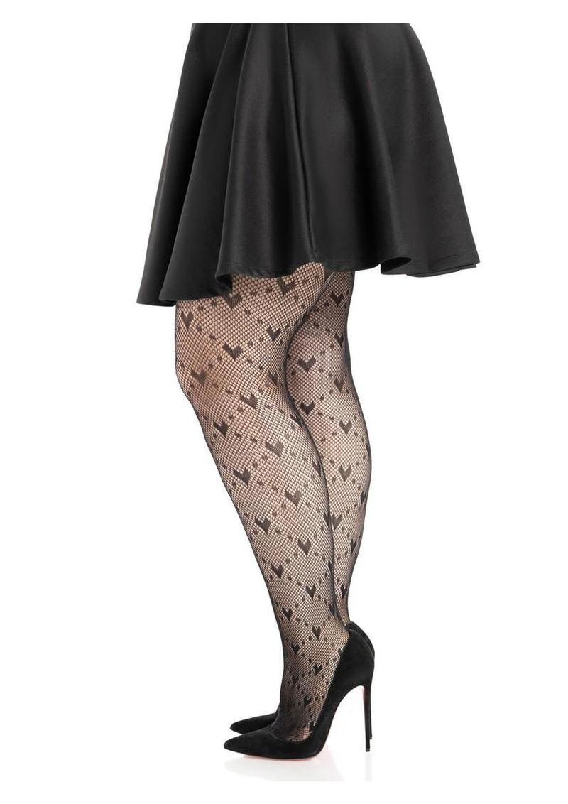 Leg Avenue Heart Net Tights - Image 3