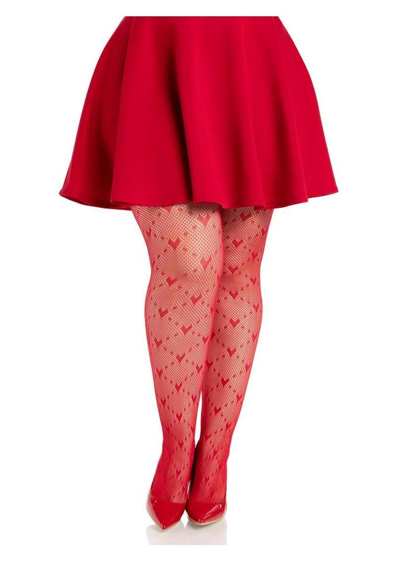 Leg Avenue Heart Net Tights - Image 4