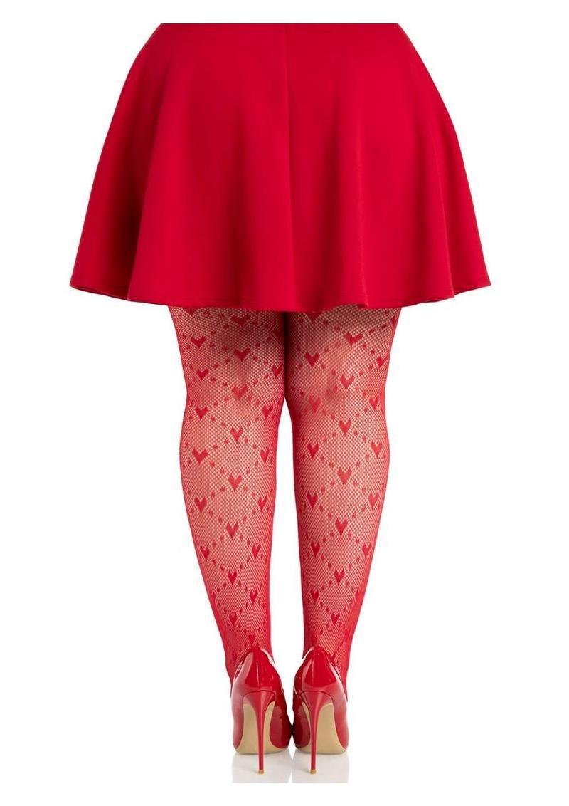 Leg Avenue Heart Net Tights - Image 5