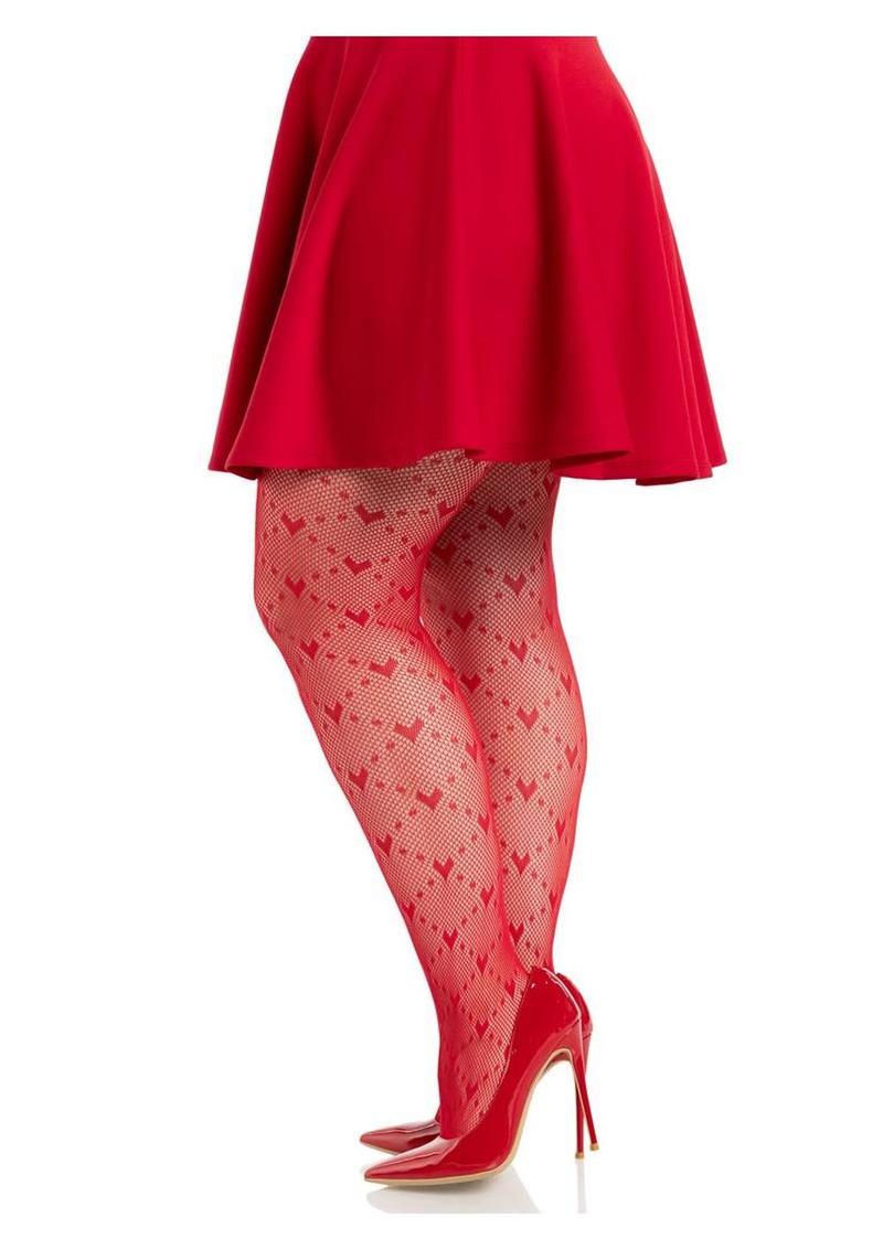 Leg Avenue Heart Net Tights - Image 6