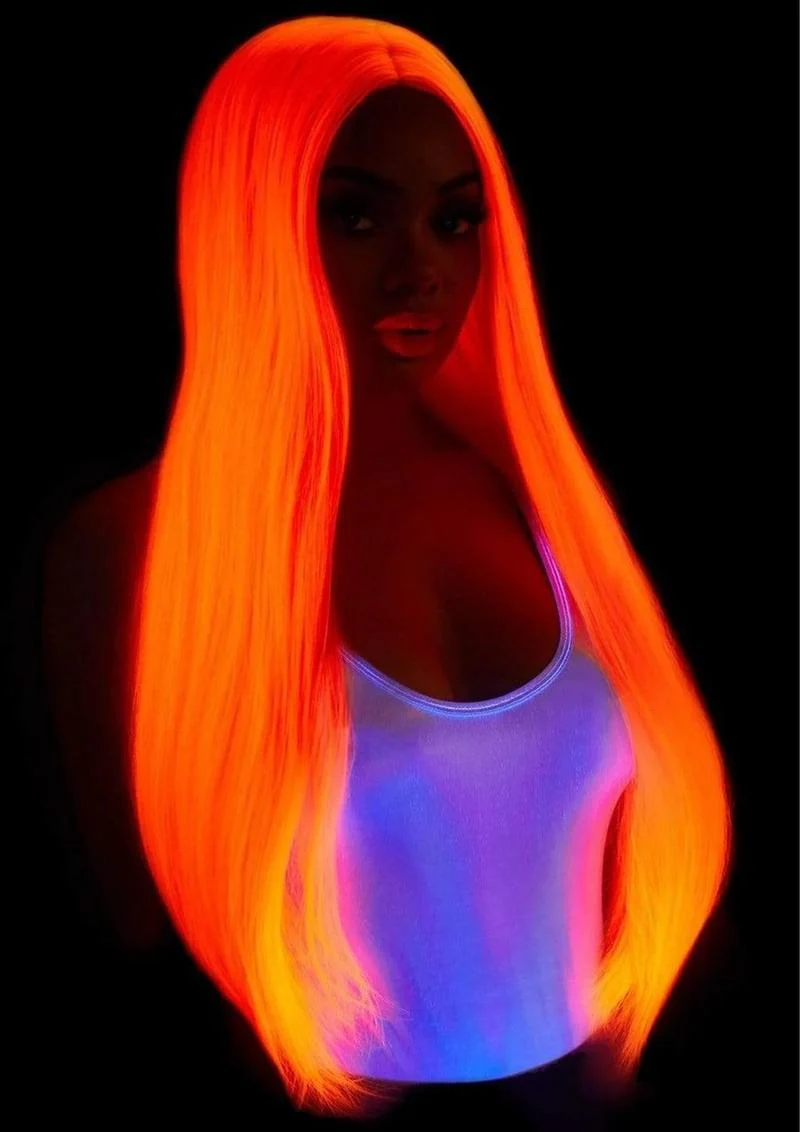 Leg Avenue Long Straight 33" Center Part Wig Synthetic - Image 13