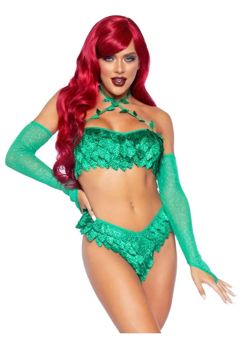 Leg Avenue Poison Temptress Leafy Halter Panty - Image 5