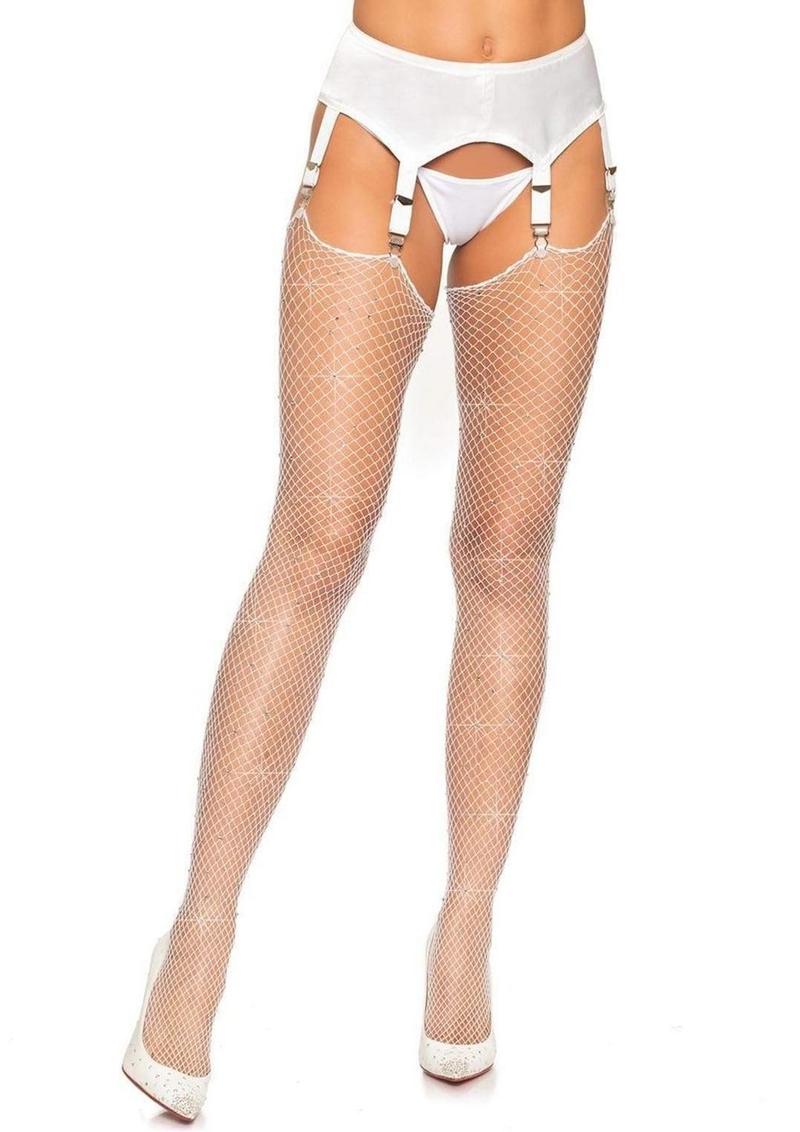 Leg Avenue Rhinestone Fishnet Stockings - Image 15