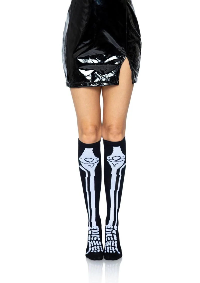 Leg Avenue Skeleton Over-the-Knee Socks - Image 3