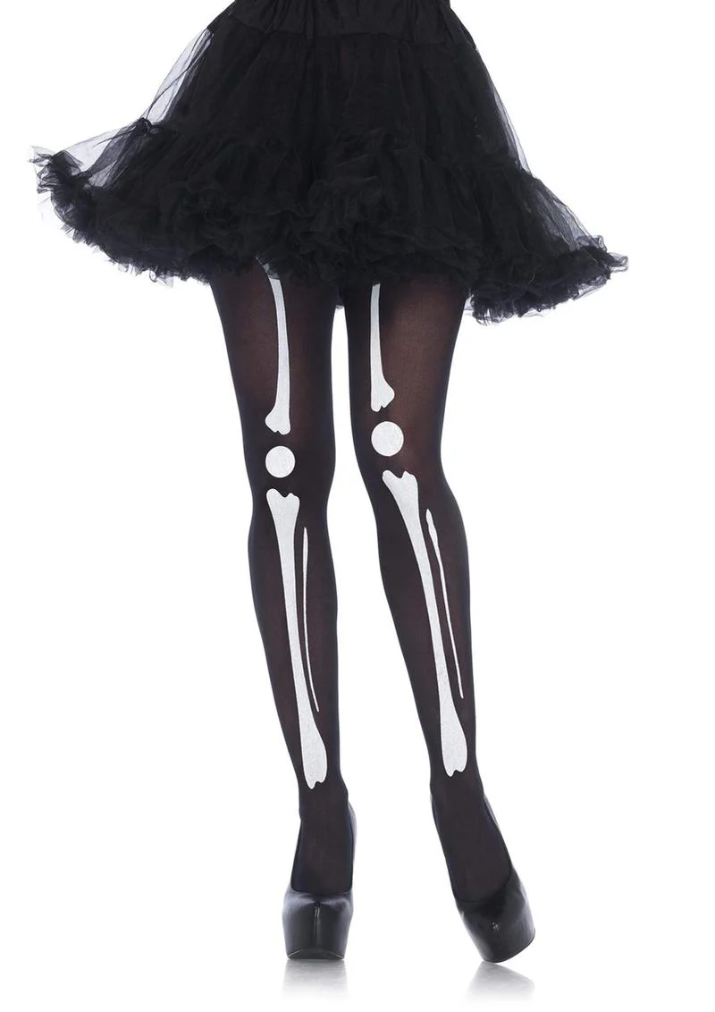 Leg Avenue Skeleton Print Bone Tights