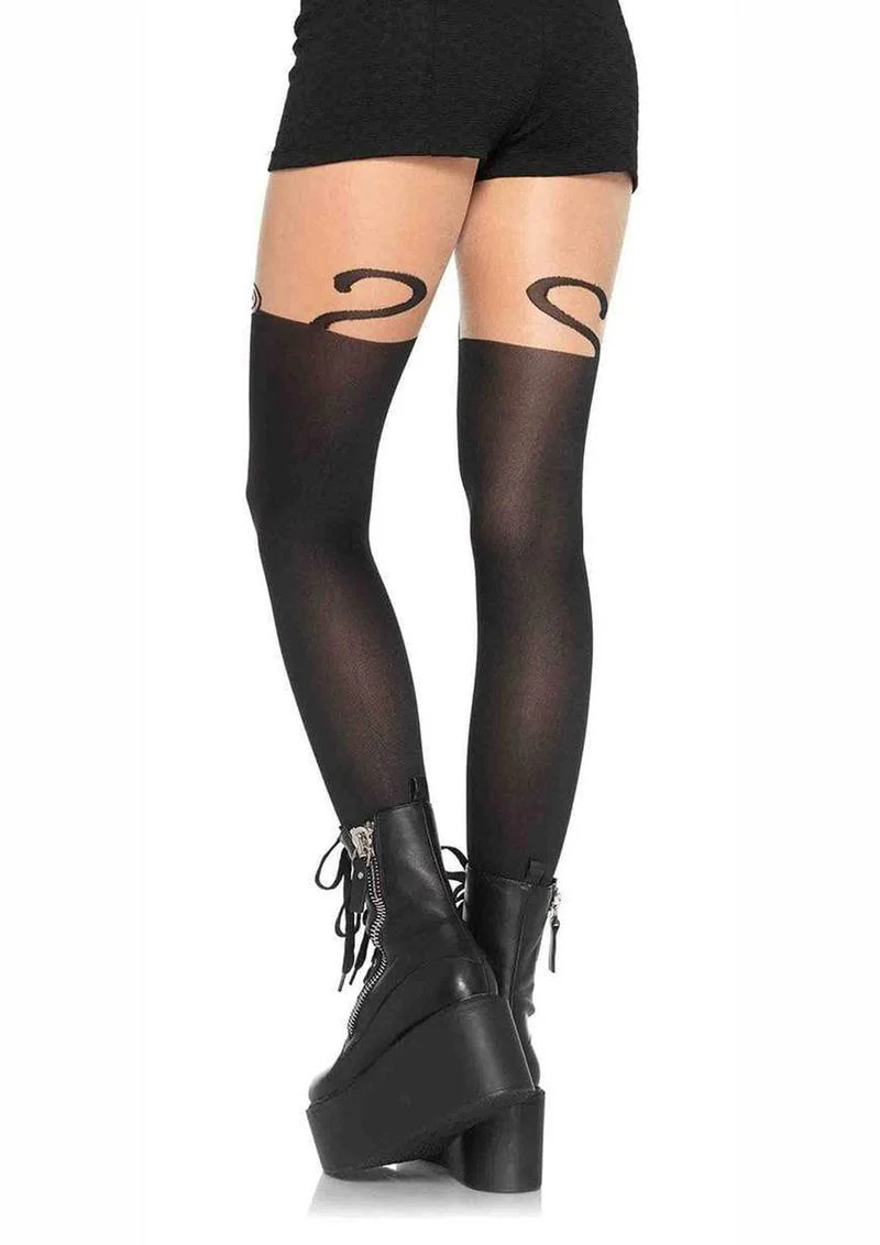 Leg Avenue Spandex Monkey Business Opaque Pantyhose - Image 2