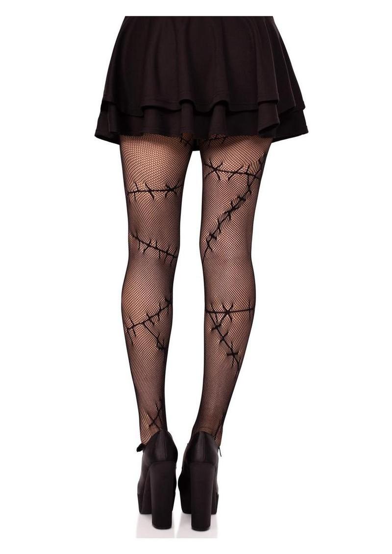 Leg Avenue Stiched Up Net Tights - Image 3