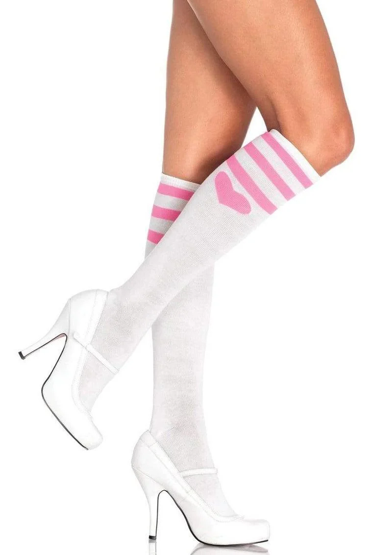 Leg Avenue Sweetheart Athletic Knee Socks - Image 2