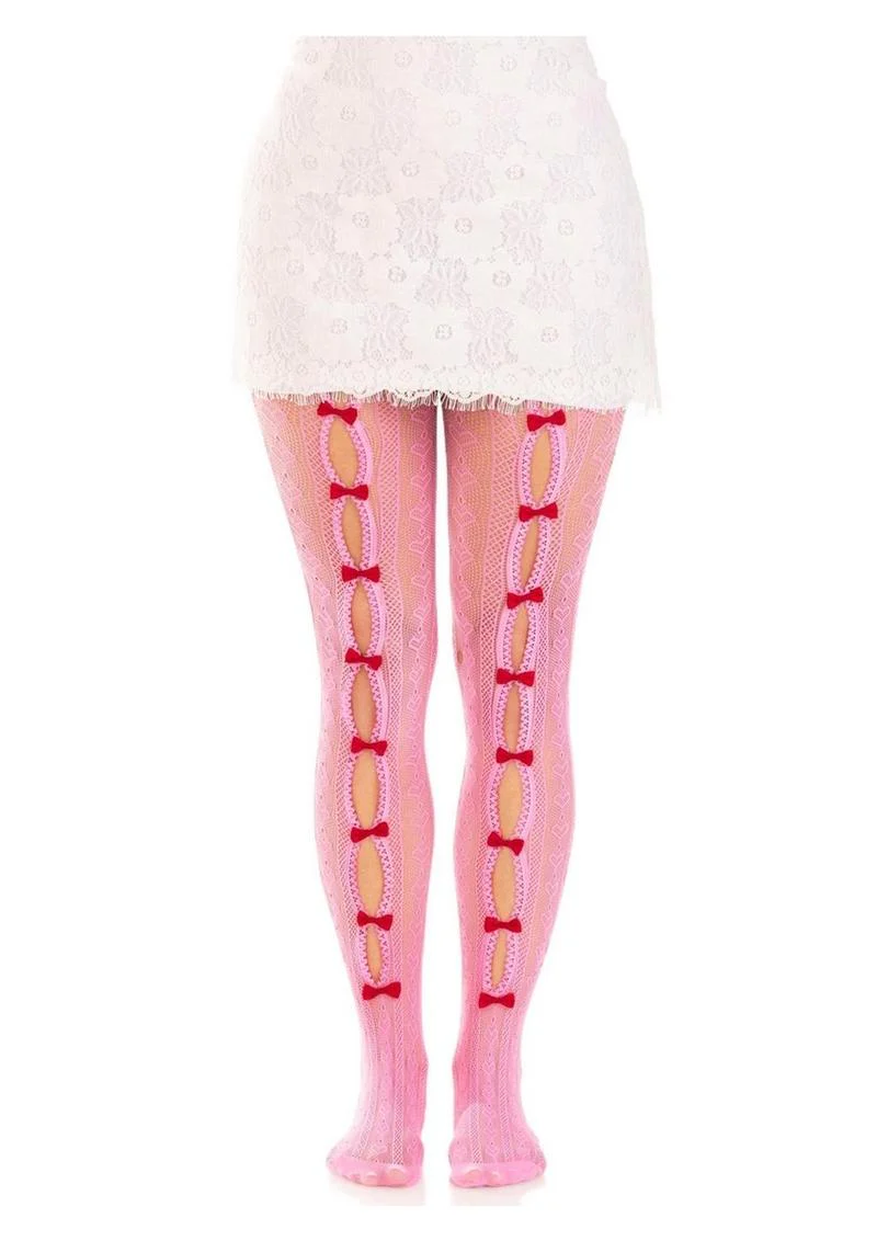 Leg Avenue Sweetheart Striped Net Tights - Image 4