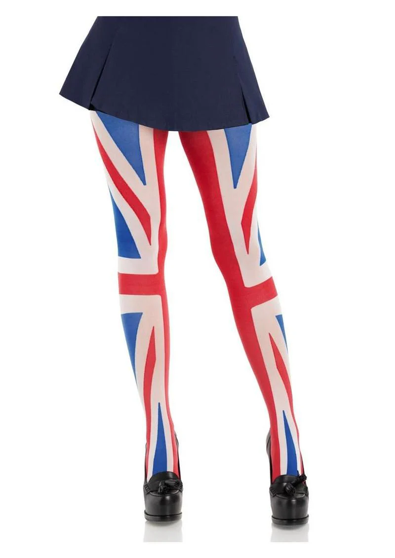 Leg Avenue Union Jack Opaque Tights - Image 2