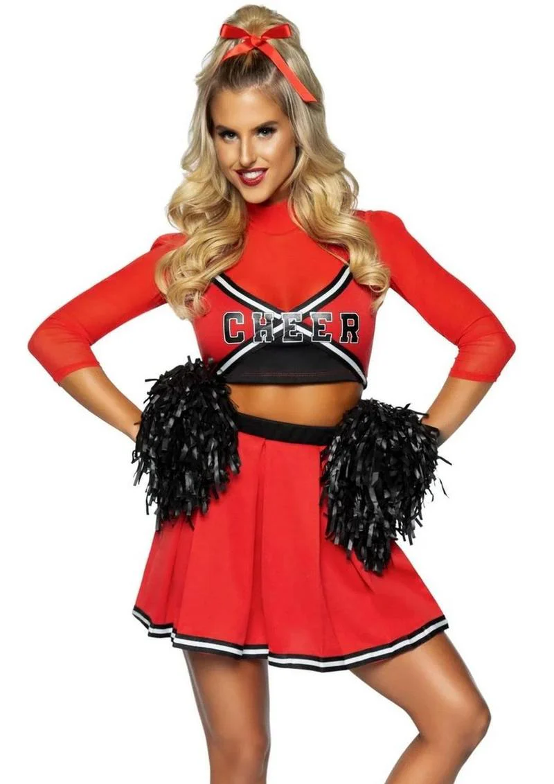 Leg Avenue Varsity Babe Set Crop Top with Logo - Image 4