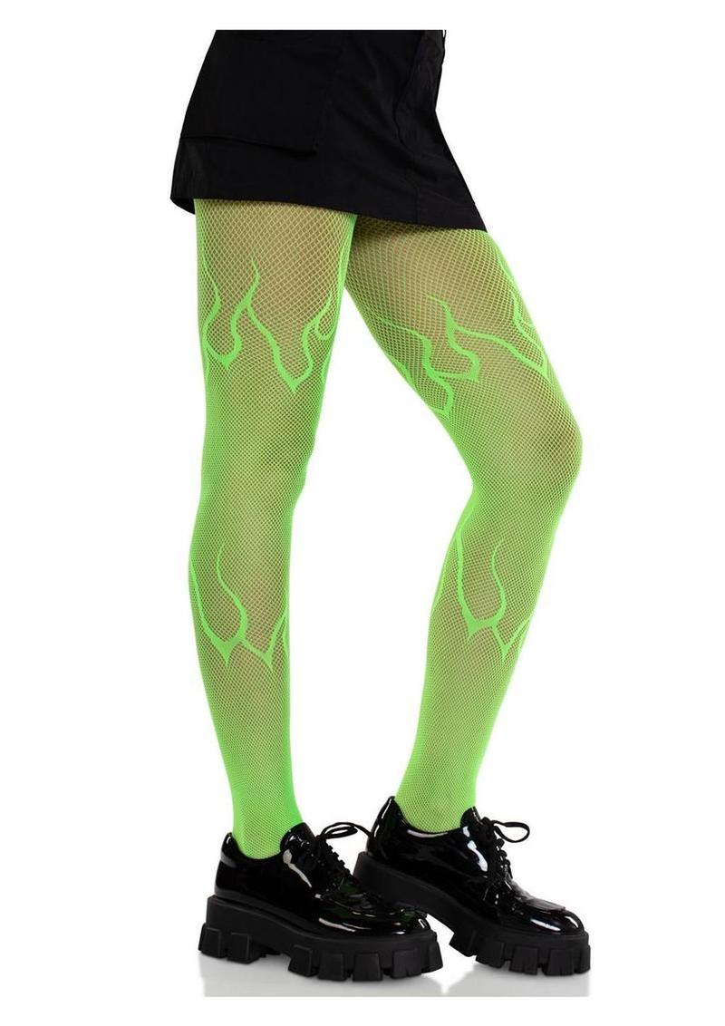 Leg Avenue Versatile Flame Net Tights - Image 2