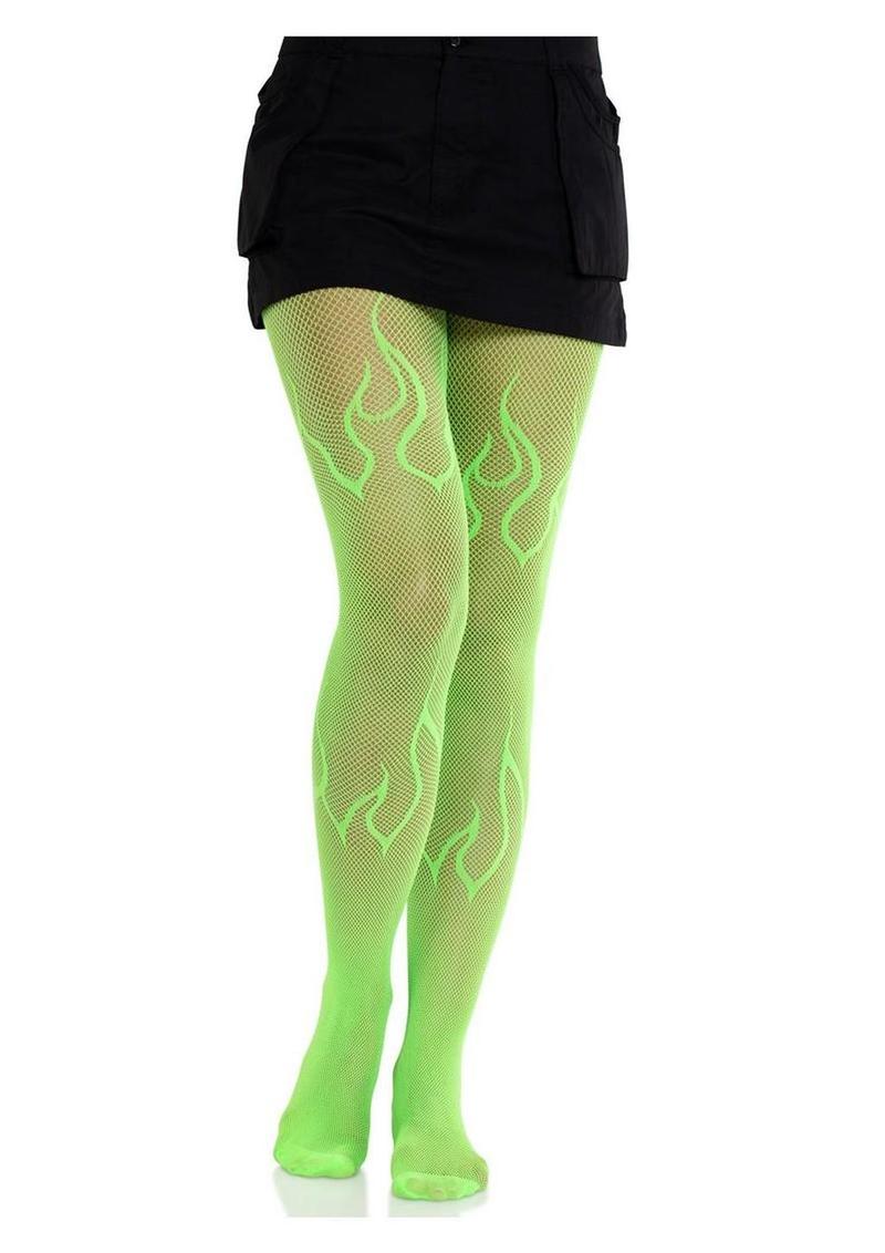 Leg Avenue Versatile Flame Net Tights - Image 4