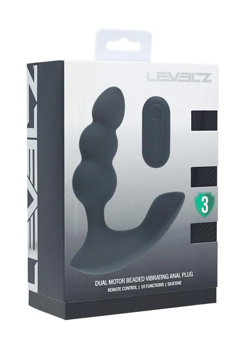 LEVELZ Dual Motor Beaded Anal Plug - Image 4