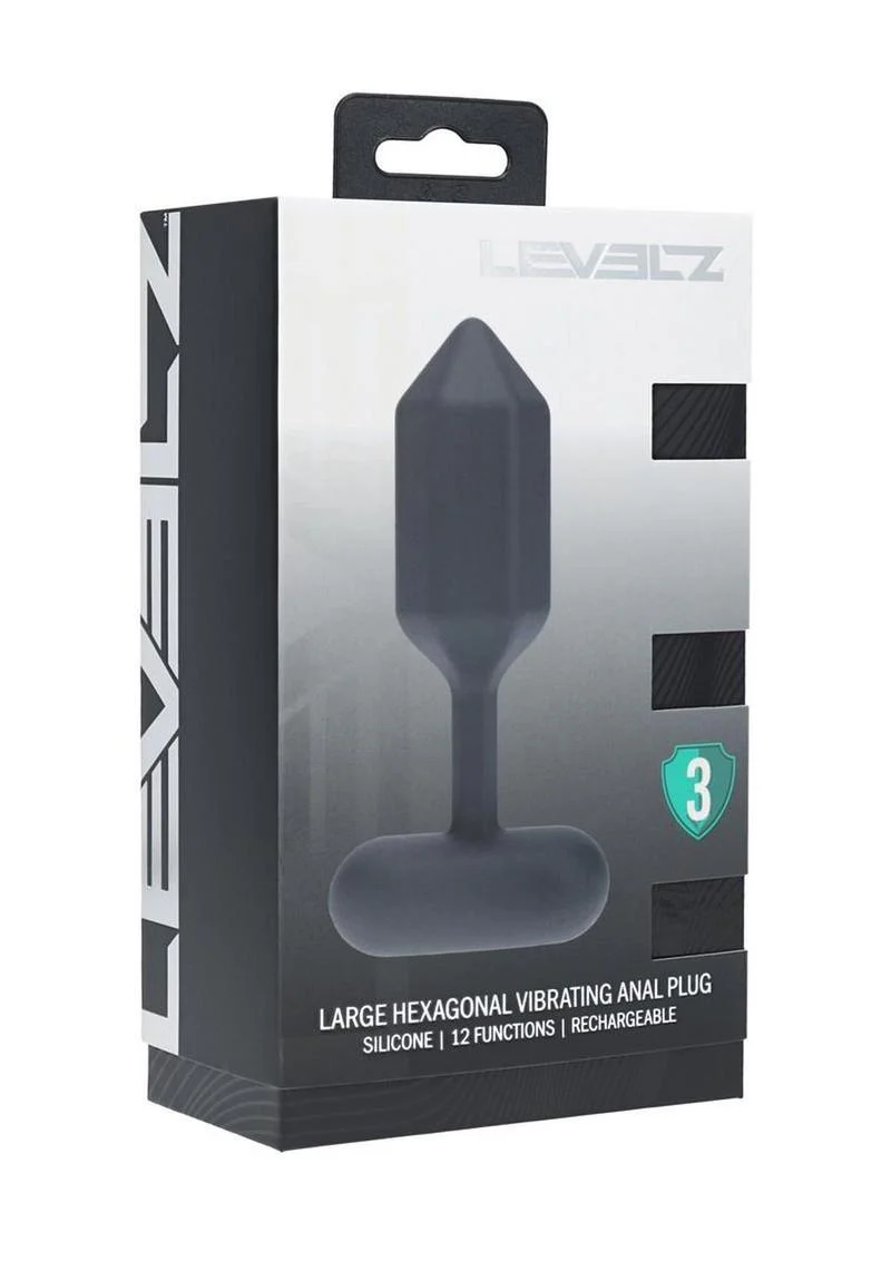 Levelz Large Hexagonal Vibrating Anal Plug - Image 3