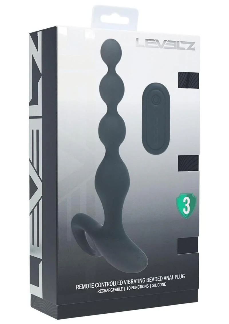LEVELZ Remote Vibrating Beaded Anal Plug - Image 4