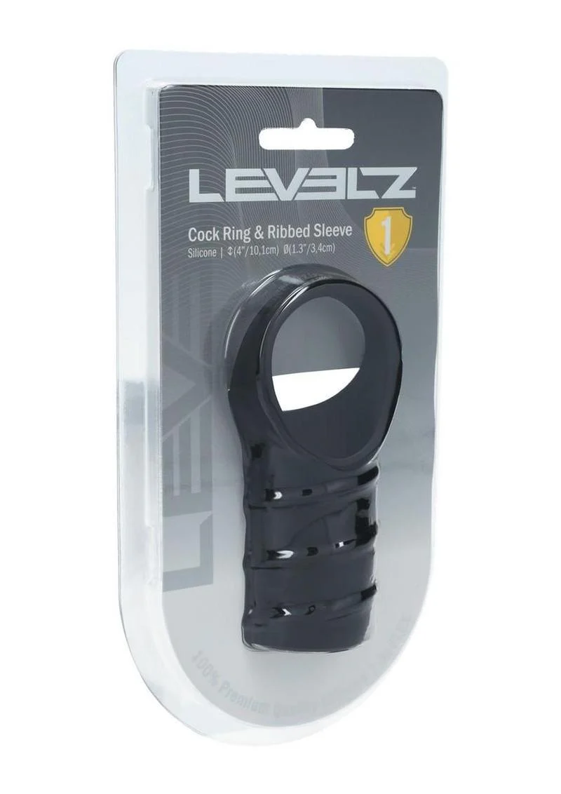 LEVELZ Ribbed Cock Ring Sleeve - Image 3