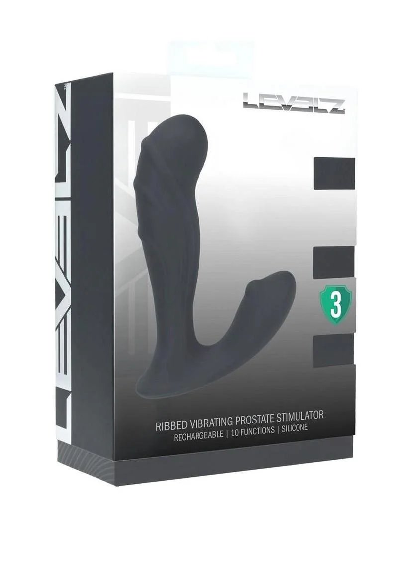 Levelz Ribbed Vibrating Prostate Stimulator - Image 3