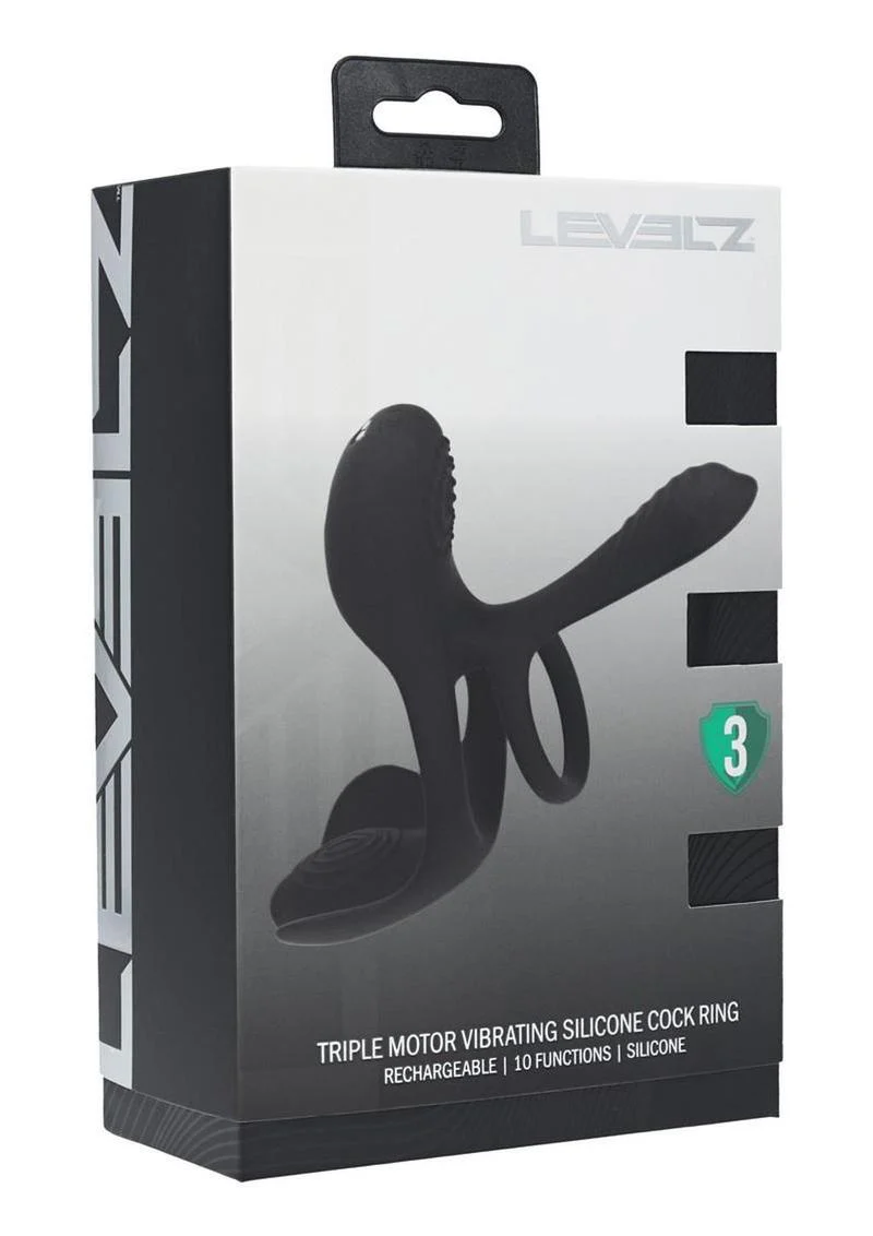 Levelz Triple Motor Vibrating Cock Ring - Image 4